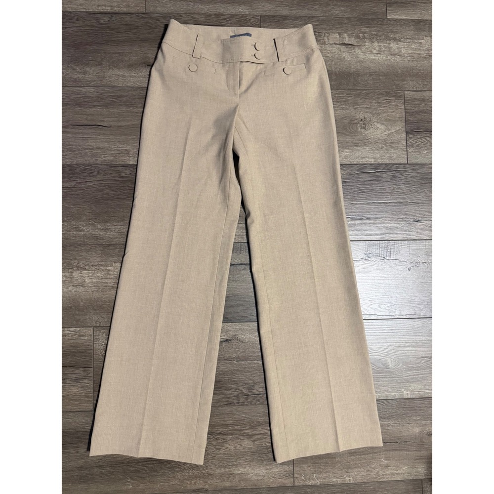 Ann Taylor Lindsay Beige Low Rise Wide Leg Dress Pants NWT Size 0